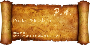 Peitz Adrián névjegykártya